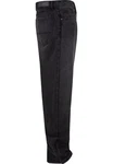 URBAN CLASSICS Herren Heavy Ounce Straight Fit Zipped Jeans Dunkelgrau/Dunkelblau/Schwarz