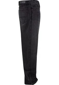 URBAN CLASSICS Herren Heavy Ounce Straight Fit Zipped Jeans Dunkelgrau/Dunkelblau/Schwarz