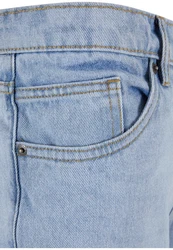URBAN CLASSICS Herren Heavy Ounce Straight Fit Zipped Jeans Hellblau/Blau