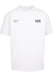 Merchcode T-Shirt Life Heavy Oversized Tee Weiß/Braun/Grau