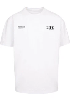 Merchcode T-Shirt Life Heavy Oversized Tee Weiß/Braun/Grau Merchcode T-Shirt Life Heavy Oversized Tee Weiß/Braun/Grau