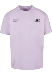 Merchcode T-Shirt Life Heavy Oversized Tee Lila