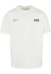 Merchcode T-Shirt Life Heavy Oversized Tee Weiß/Khaki/Grau