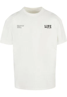 Merchcode T-Shirt Life Heavy Oversized Tee Weiß/Khaki/Grau Merchcode T-Shirt Life Heavy Oversized Tee Weiß/Khaki/Grau
