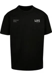 Merchcode T-Shirt Life Heavy Oversized Tee Schwarz/Braun