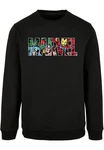ABSOLUTE CULT Rundhalspullover Marvel Logo Character Infill Crewneck (1-tlg) Schwarz/Rot