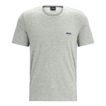 BOSS Kurzarmshirt Mix&Match T-Shirt mit Boss-Logo auf Brust Grau/Silber/Khaki