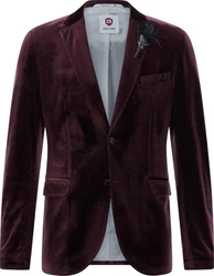 CG Club of Gents Sakko CG Perkyn-J Bordeaux/Dunkelrot/Lila