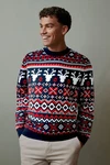 Next Sweatshirt Pullover (1-tlg) Rot/Mischfarben/Braun/Weiß/Gelb/Hellblau