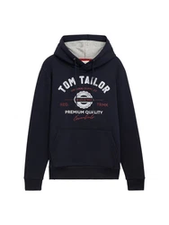 TOM TAILOR Sweatshirt Dunkelblau/Beige/Hellblau
