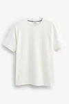 Next T-Shirt Strukturiertes T-Shirt Weiß/Khaki/Beige/Creme/Grau
