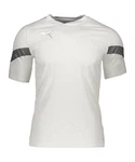 PUMA T-Shirt teamFINAL Trainingsshirt kurzarm Weiß/Grau/Silber