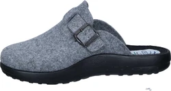 Fly Flot Pantoletten Pantoffel Grau/Hellgrau/Dunkelblau/Blau/Dunkelgrau