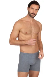 TRIGEMA Herren Pant Boxer Grau/Dunkelblau/Dunkelgrau