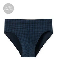 Schiesser Slip Mini Hellblau/Dunkelblau/Lila