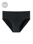 Schiesser Slip Mini Basic Unterwäsche Schwarz/Hellblau
