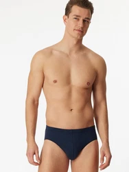 Schiesser Slip Mini Basic Unterwäsche Dunkelblau/Hellblau