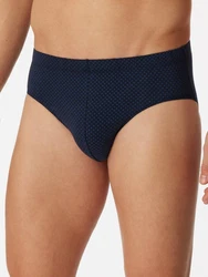 Schiesser Slip Mini Basic Unterwäsche Dunkelblau/Hellblau
