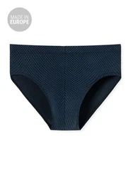 Schiesser Slip Mini Basic Unterwäsche Dunkelblau/Hellblau