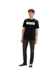 TOM TAILOR DENIM Jeans 'Piers' Schwarz/Weiß/Grau