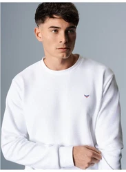 TRIGEMA Herren Sweatshirt Waffeloptik 619501 wei