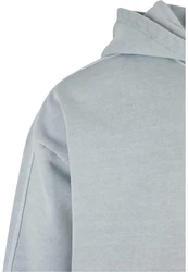 URBAN CLASSICS Kapuzensweatshirt Heavy Terry Garment Dye Hoody Grau/Blau/Hellgrau/Hellblau