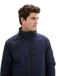 TOM TAILOR Jacke Blouson mit Reißverschluss Dunkelblau/Hellblau/Blau