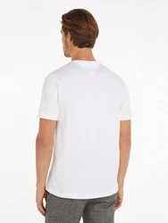 Tommy Hilfiger Rundhalsshirt HILFIGER CHEST STRIPE TEE Creme/Weiß