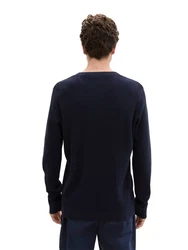 TOM TAILOR Pullover Strick (1-tlg) navy