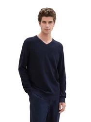 TOM TAILOR Pullover Strick (1-tlg) navy