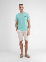 LERROS Henleyshirt Serafino-Shirt 