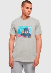 ABSOLUTE CULT Herren Tom and Jerry Still T-Shirt Silber