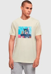 ABSOLUTE CULT Herren Tom and Jerry Still T-Shirt Creme/Beige