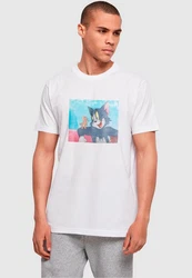 ABSOLUTE CULT Herren Tom and Jerry Still T-Shirt Silber