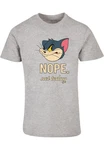 ABSOLUTE CULT T-Shirt Herren Tom and Jerry - Nope Not Today Silber/Beige/Hellgrau