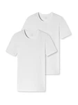 Schiesser T-Shirt 95/5 (2-tlg) Weiß/Grau
