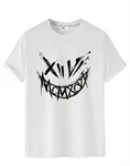 RMK T-Shirt Rundhals Vintage Smile Weiß/Dunkelblau/Rot