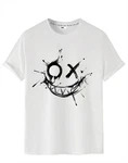 RMK T-Shirt Rundhals Vintage Smile Schwarz