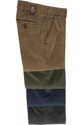Club of Comfort Chinohose Garvey Khaki/Dunkelgrau
