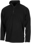MFH Langarmshirt Troyer Microfleece Schwarz