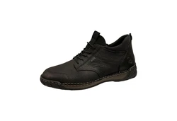 Rieker Herren Schnürstiefel Schwarz/Dunkelgrün/Dunkelbraun/Braun