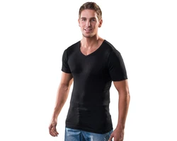 HERMKO Funktionsunterhemd 64880 Herren Business Funktionsshirt Schwarz