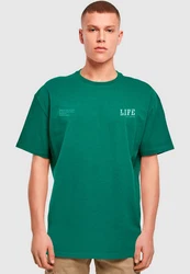 Merchcode T-Shirt Life Heavy Oversized Tee Grün/Dunkelgrün/Türkis