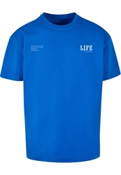 Merchcode T-Shirt Life Heavy Oversized Tee Blau/Hellblau