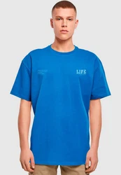 Merchcode T-Shirt Life Heavy Oversized Tee Blau/Hellblau