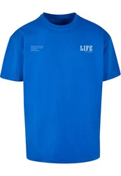 Merchcode T-Shirt Life Heavy Oversized Tee Blau/Hellblau