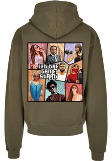 Merchcode Kapuzensweatshirt Grand Collage Ultra Heavy Hoody Dunkelgrün