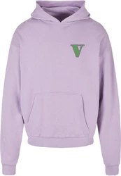 Merchcode Kapuzensweatshirt Grand Collage Ultra Heavy Hoody Lila/Rot/Grau