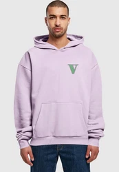 Merchcode Kapuzensweatshirt Grand Collage Ultra Heavy Hoody Lila/Rot/Grau