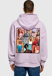 Merchcode Kapuzensweatshirt Grand Collage Ultra Heavy Hoody Lila/Rot/Grau